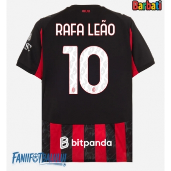 AC Milan Rafael Leao #10 Tricou Fotbal Replică 2025-26 Barbati Acasa